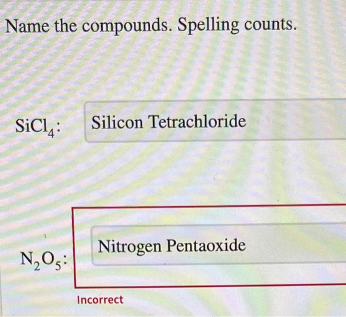 No3 spelling counts compounds chegg nh