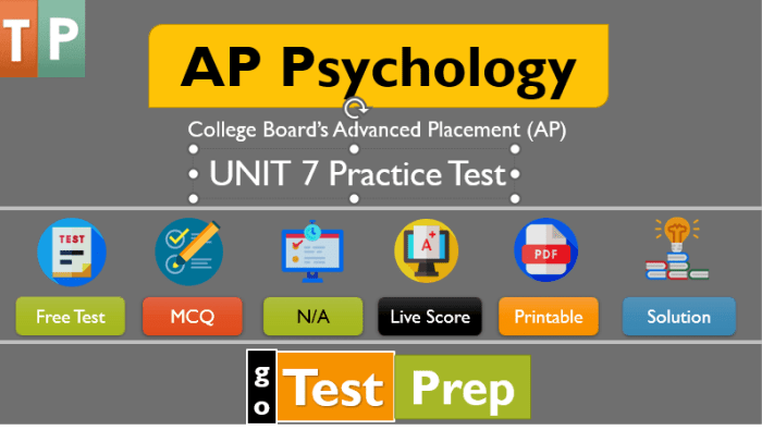 Ap psychology unit 7 test multiple choice