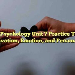 Ap psychology unit 7 test multiple choice