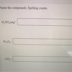 Name the compounds. spelling counts