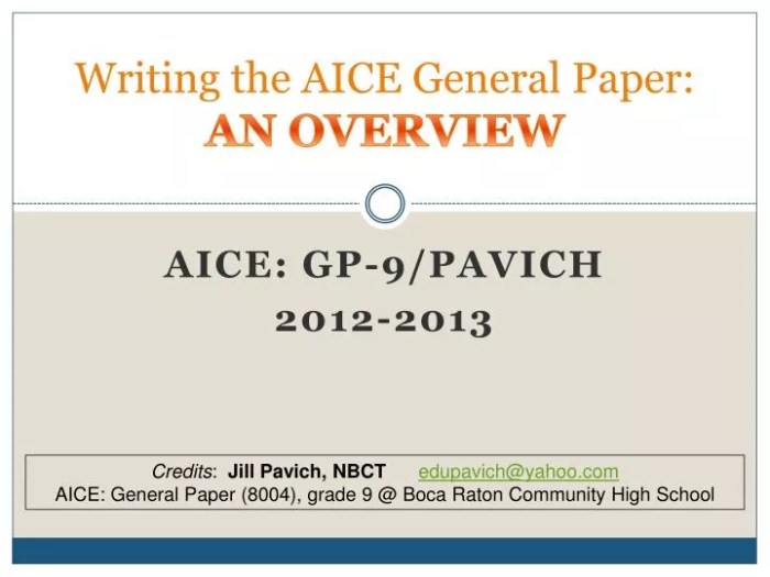 Aice essay general paper writing brag ppt powerpoint presentation smarties outline