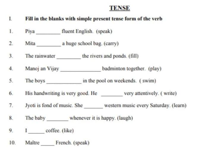 Fill in the blanks with the present tense of estar.