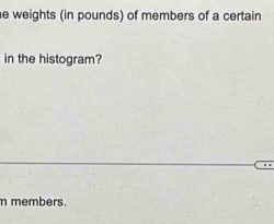 Histogram weights represents solved shown transcribed problem text been show has cats questions