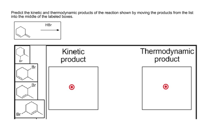 Thermodynamic kinetic solved hbr reaction shown predict answer problem been has