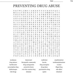 Substance misuse and abuse crossword puzzle